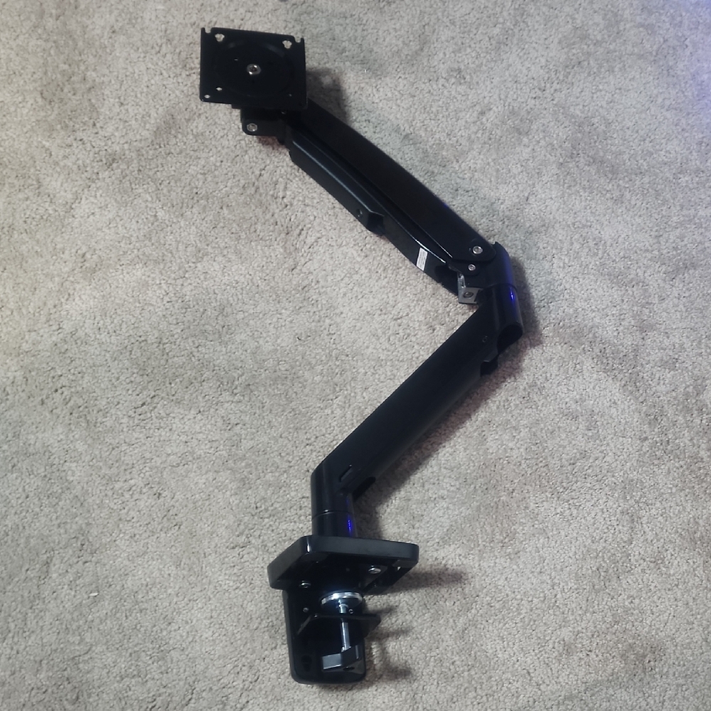 Sleek Black Monitor Mount Arm
